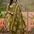 Green  printed kurta with trousers & dupatta set