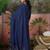 Blue  plain kurta with trousers & dupatta set