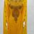 Luxurious Yellow Kaftan With Gold Work Stitched Dress