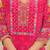 Pink floral printed kurta with trousers & dupatta set