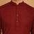 Maroon chikankari cotton embroidery men kurta