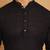 Black chikankari cotton embroidery men kurta