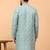 Green sequins work aari men kurta
