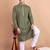 Green chikankari cotton embroidery men kurta