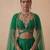 Emerald Green Embroidered Raw Silk Lehenga Set