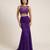 Purple Georgette Indo Western Lehenga Set