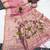 soft pure muga cotton  saree with meenakari  weaving  motifs and contrast blouse