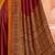 Maroon traditional floral print silk crepe modern style saree with blouse