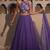 Purple Embroidery Blouse CREPE Lehenga Set
