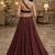 Deep Maroon Sequin Embellished Shimmer Lehenga Set