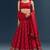 Red Crepe Embroidered Lehenga Set