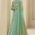 Mint Green Floral Print Georgette Lehenga Set