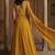 Mustard Yellow Embroidered Georgette Lehenga Set