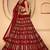 Red Embellished Georgette Lehenga Set