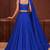 Royal Blue Embroidered Georgette Lehenga Set