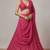 Rani Pink Embroidered Georgette Lehenga Set