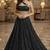 Black Sequin Embellished Shimmer Lehenga Set