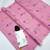 Pink woven linen saree with blouse piece