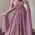 Onion fendy silk designer heavy work wedding wear long gown