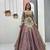 Mauve Color Embroidery Thread and Sequence Work Satin Silk Lahenga Choli Set