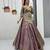 Mauve Color Embroidery Thread and Sequence Work Satin Silk Lahenga Choli Set