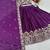 Royal Purple Color Embroidery Thread And  Sequence Work Chinon Lahenga Choli Set
