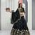 Black Color Embroidery Thread & Sequence Work Vichitra Silk Lahenga Choli Set