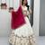 White Color Embroidery Thread & Sequence Work Vichitra Silk Lahenga Choli Set