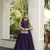 Purple Color Plain With Pleating Lehenga With Blouse Jacket Fully Stitched Set