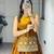 Mustard Color Plain With Pleating Lehenga With Blouse Jacket Fully Stitched Set