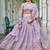 Lavender Color Thread Embroidery With Sequin Work Gold Crush Silk Lehenga Choli Set