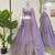 Lavender Color Thread Embroidery With Sequin Work Gold Crush Silk Lehenga Choli Set