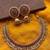 Gold plated kemp choker necklace / set with jhumka earrings temple jewelry for weddings