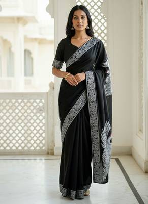 Pure Rayon Cotton Printed Saree 2