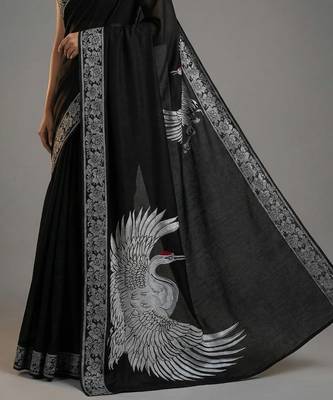 Pure Rayon Cotton Printed Saree 4