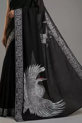 Pure Rayon Cotton Printed Saree