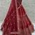 Rich Red Multi Thread Work Bridal Lehenga Choli With Double Dupatta