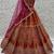Stylish Rust Orange Hand Work Bridal Lehenga Choli With Double Dupatta