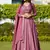 Metallic Pink Faux Georgette Sequins Embroidered Lehenga Choli with Dupatta