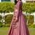 Metallic Pink Faux Georgette Sequins Embroidered Lehenga Choli with Dupatta