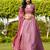 Metallic Pink Faux Georgette Sequins Embroidered Lehenga Choli with Dupatta