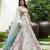 Pastel Blue Digital Floral Print Lehenga with Hook Beads Work