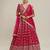 Bright PINK Partywear Lehenga with Zari Embroidery Design