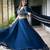 Graceful Navy Blue Partywear Lehenga with 8 Meter Flair