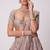 Pastel Lavender Semi Viscose Organza Lehenga with Mirror Embroidery