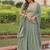 Elegant Misty Sea Green Faux Georgette Lehenga Choli with Zari & Sequins Work