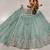 Elegant Misty Sea Green Faux Georgette Lehenga Choli with Zari & Sequins Work