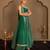 Rich Emerald Green Lehenga with Heavy Sequins Embroidery