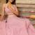 Pastel Pink Faux Georgette Lehenga Choli Set