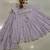 Pastel Lavender Semi Viscose Organza Lehenga with Mirror Embroidery